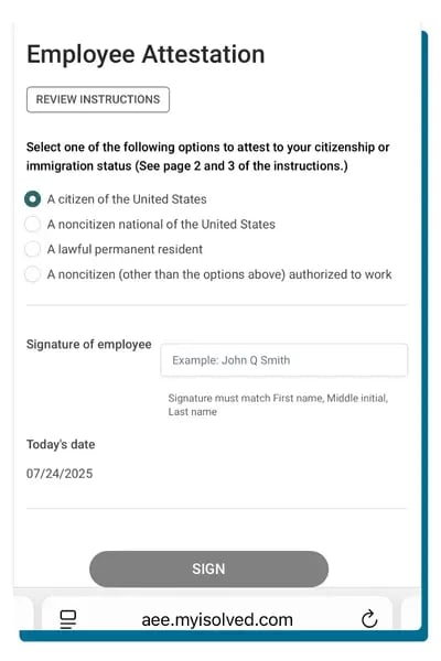 isolved electronic signature